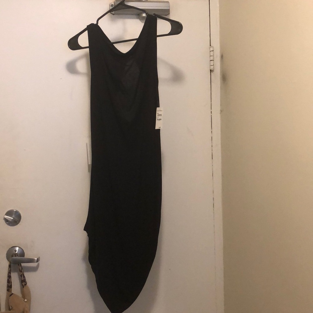 Tildon Black Mini Dress with open back SMALL